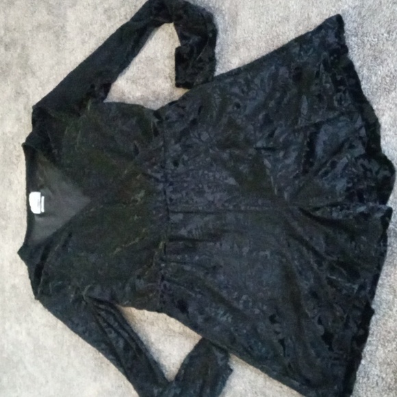Saylor x Anthropologie velvet burnout romper - Picture 1 of 12